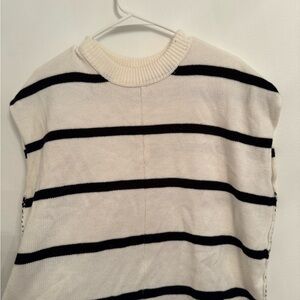 Striped Sleeveless Sweater